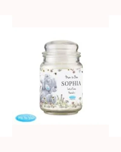Personalised Me to You Floral Large Scented Jar Candle