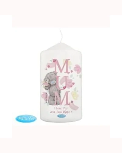 Personalised Me to You Mum Pillar Candle