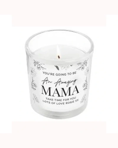 Personalised Mother's Day Floral Jar Candle