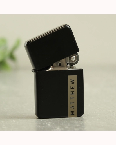Personalised Name Only Black Lighter Personalised Name Only Black Lighter