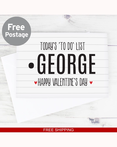 Personalised Naughty 'To Do' List Card Personalised Naughty 'To Do' List Card