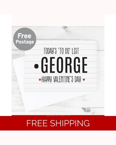 Personalised Naughty 'To Do' List Card