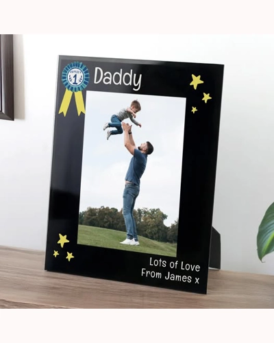 Personalised No.1 Black Glass 5x7 Frame Personalised No.1 Black Glass 5x7 Frame