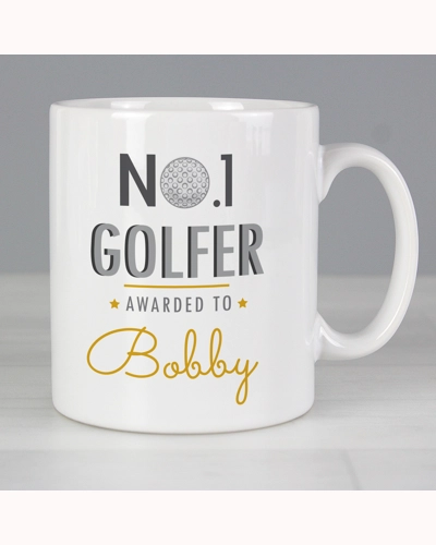 Personalised No.1 Golfer Mug