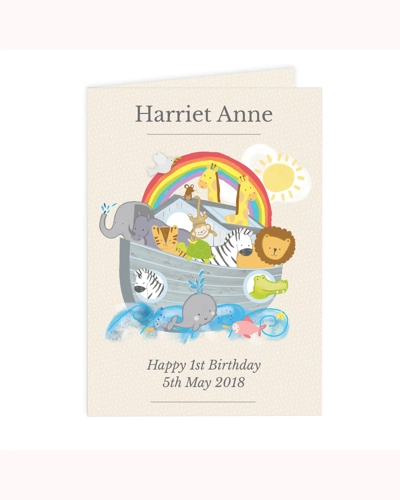 Personalised Noah's Ark Card