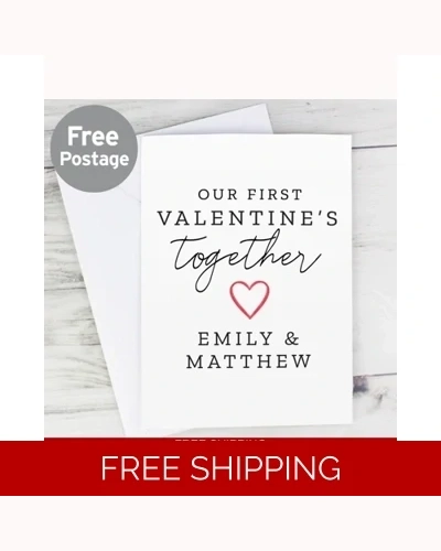Personalised Our 1st Valentine's Day Card
