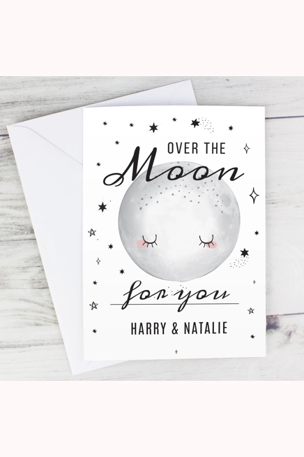 Personalised Over The Moon Card