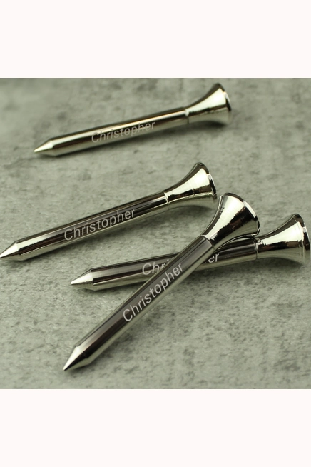 Personalised Pack of 4 Golf Tees