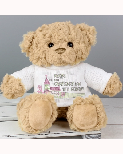 Personalised Pink Church Teddy Bear