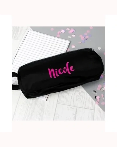 Personalised Pink Name Pencil Case