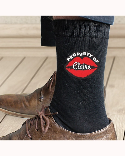 Personalised Property Of Mens Socks