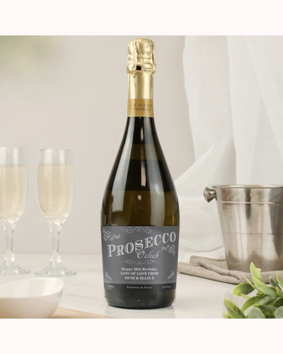 Personalised 'Prosecco O'Clock' Bottle of Prosecco