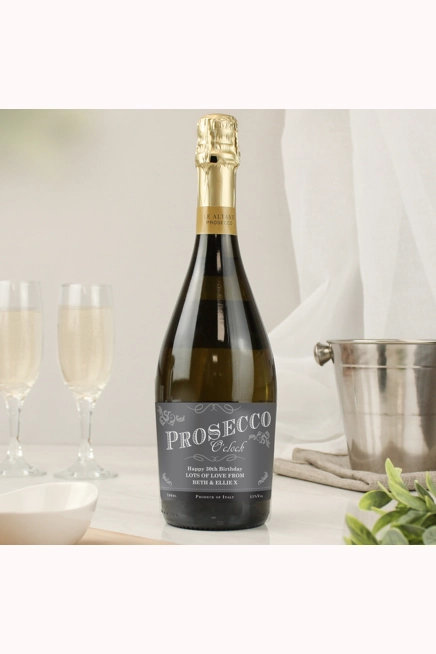 Personalised 'Prosecco O'Clock' Bottle of Prosecco