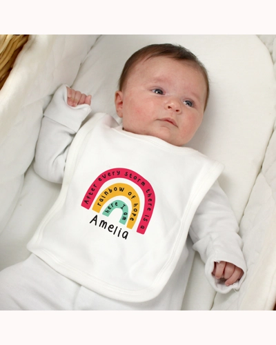 Personalised Rainbow Bib