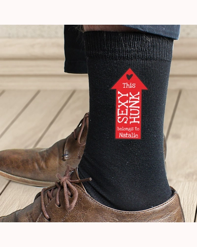 Personalised Sexy Hunk Mens Socks