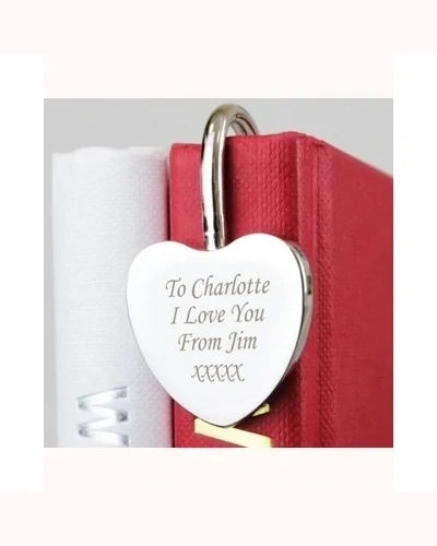Personalised Silver Heart Bookmark