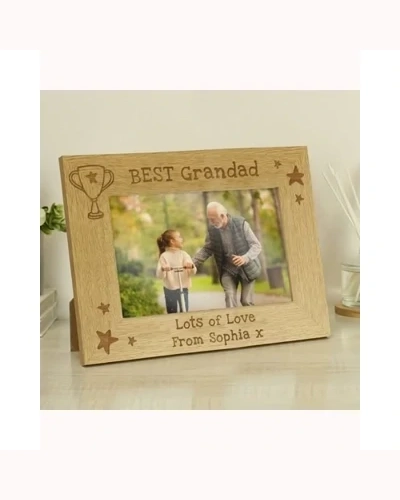 Personalised Simply The Best 6x4 Landscape Wooden Photo Frame
