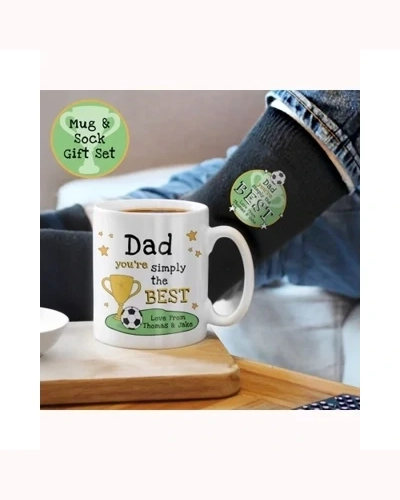 Personalised Simply The Best Mug & Socks Set