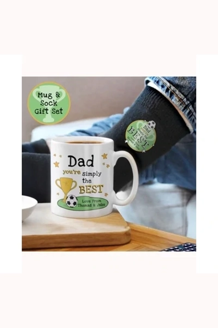 Personalised Simply The Best Mug & Socks Set