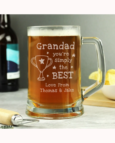 Personalised Simply The Best Pint Tankard Personalised Simply The Best Pint Tankard