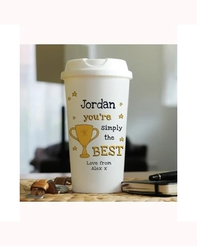 Personalised Simply The Best Travel Mug