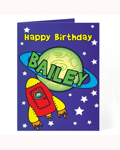 Personalised Space Card