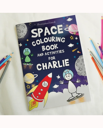 Personalised Space Colouring Book
