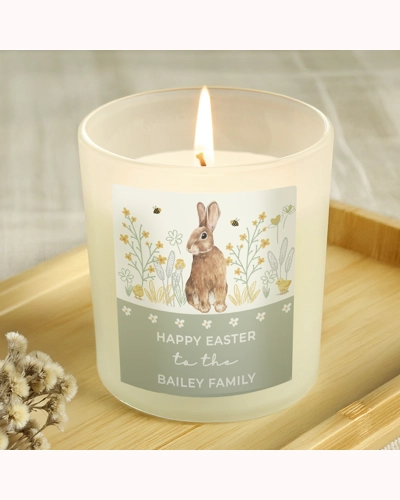 Personalised Spring Bunny Candle Jar
