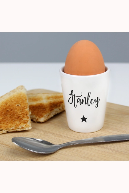 Personalised Star Name Only Egg Cup