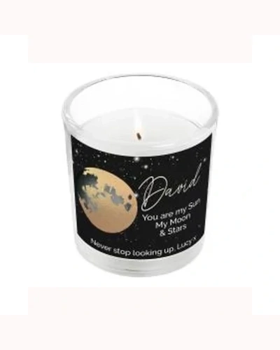 Personalised Sun & Moon Scented Jar Candle