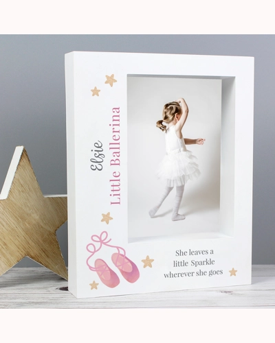 Personalised Swan Lake Ballet 5x7 Box Photo Frame