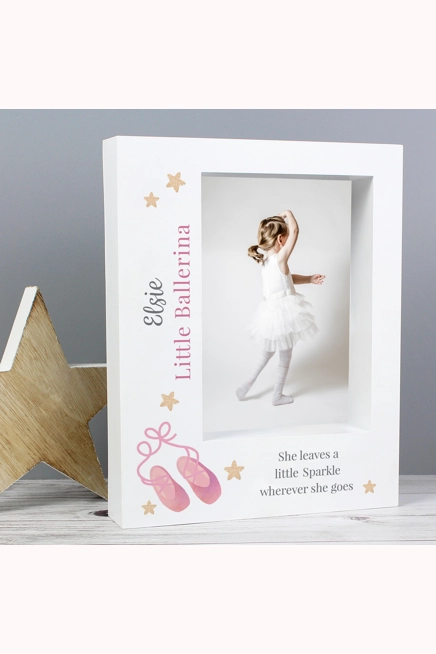 Personalised Swan Lake Ballet 5x7 Box Photo Frame