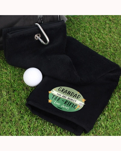 Personalised Tee-rific Golf Towel Personalised Tee-rific Golf Towel