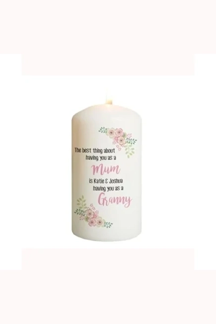 Personalised The Best Thing Pillar Candle