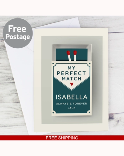 Personalised The Perfect Match Card Personalised The Perfect Match Card