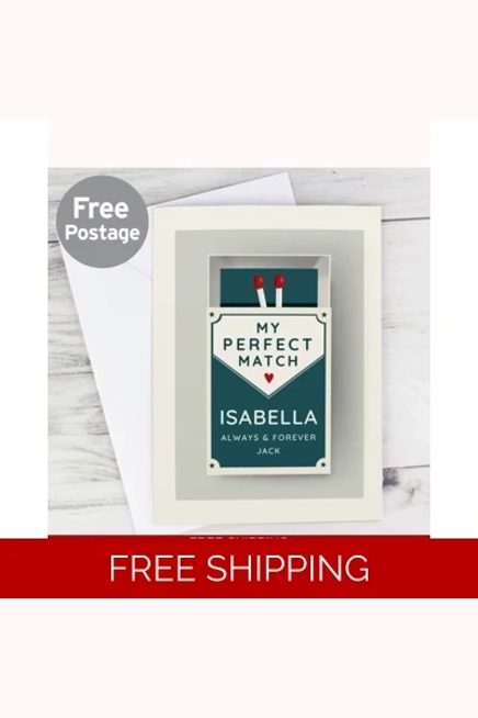 Personalised The Perfect Match Card