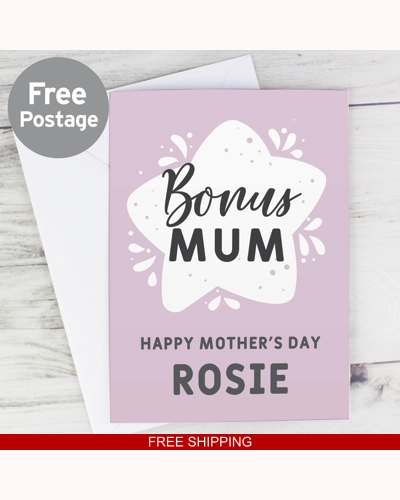 Personalised To My Bonus Mum Card Personalised To My Bonus Mum Card