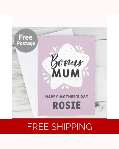 Personalised To My Bonus Mum Card