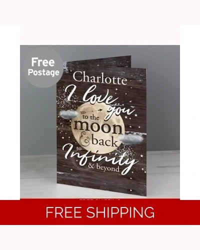 Personalised To the Moon & Infinity... Card