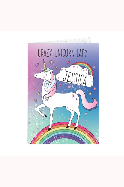 Personalised Unicorn Card