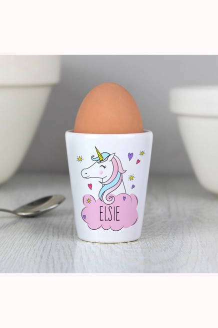 Personalised Unicorn Egg Cup