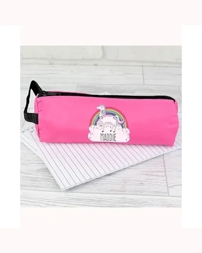 Personalised Unicorn Pink Pencil Case