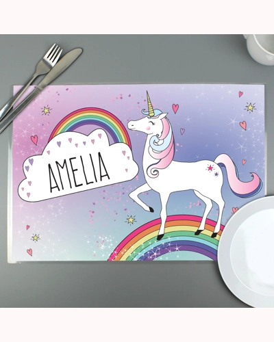 Personalised Unicorn Placemat