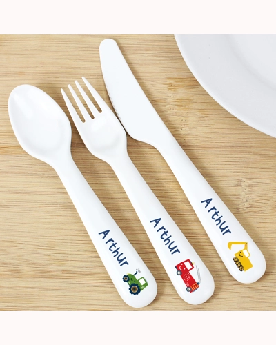Personalised Vehicles Plastic Cutlery