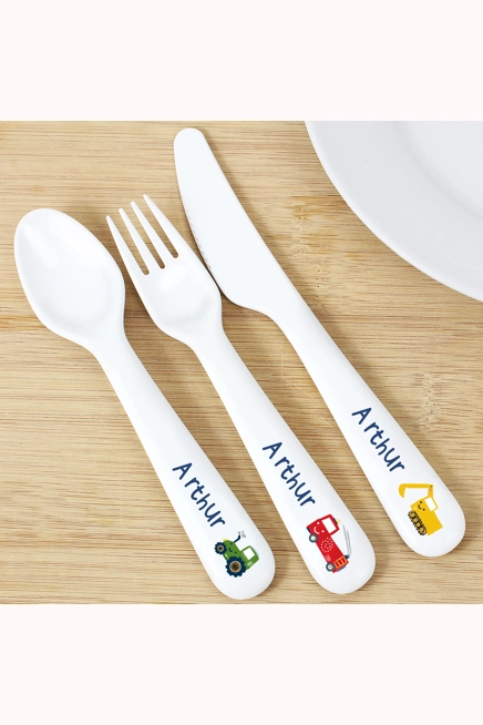 Personalised Vehicles Plastic Cutlery