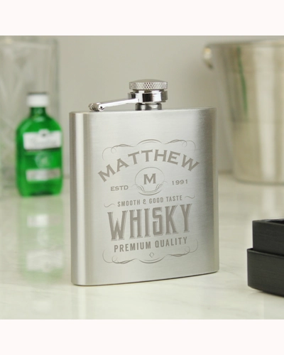 Personalised Whisky Hip Flask Personalised Whisky Hip Flask