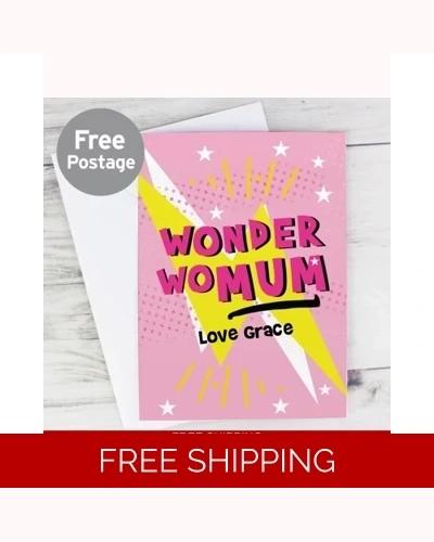 Personalised Wonder WoMum Card