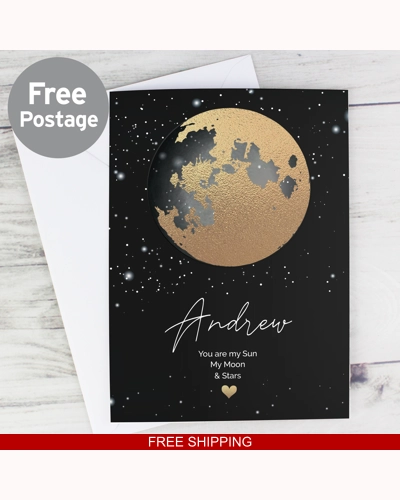 Personalised You Are My Sun My Moon Card Personalised You Are My Sun My Moon Card