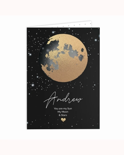 Personalised You Are My Sun My Moon Card