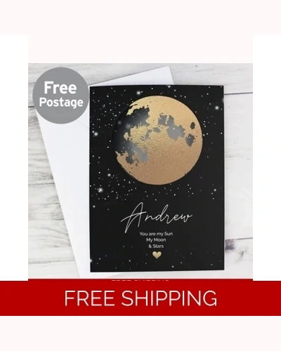 Personalised You Are My Sun My Moon Card